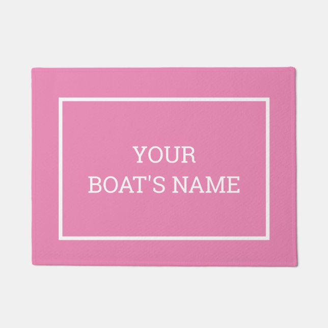 Personalised Boat Name Dock Mat (Front)