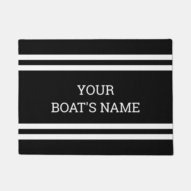 Personalised Boat Name Dock Mat (Front)
