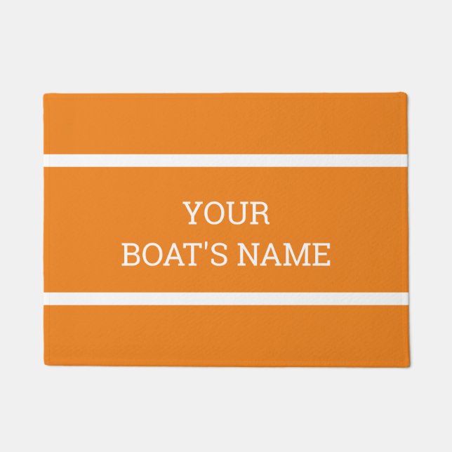 Personalised Boat Name Dock Mat (Front)