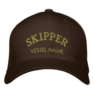 Personalised Boat Name Skipper Hat