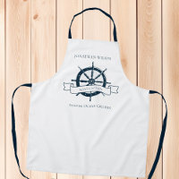 Personalised Boat Nautical Wheel Beach Cruise Chef