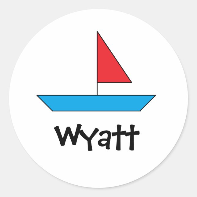 Personalised "Boat" Stickers (Front)