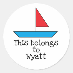 Personalised "Boat" Stickers