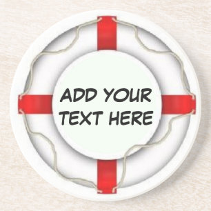 Personalised Boating Life Preserver Coaster