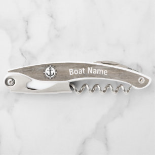 Personalised Boat's Corkscrew Bottle Opener