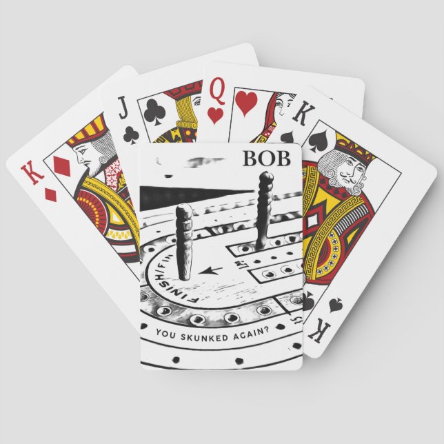 Personalised Bob Name | Cribbage Playing Cards (Back)