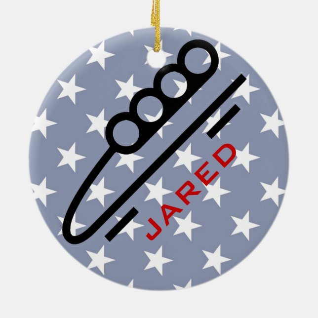 Personalised BobSledding Ornament (Back)