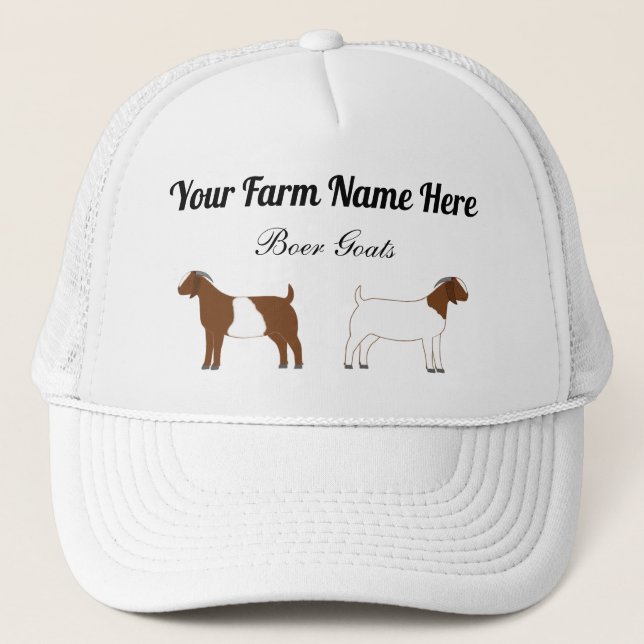 Personalised Boer Goats Trucker Hat (Front)