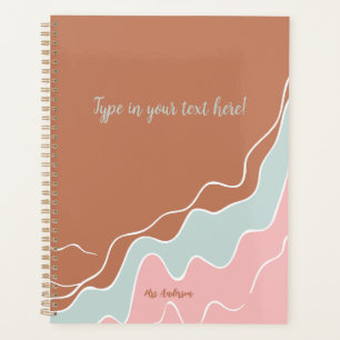 personalised Bohemian Modern custom gift Planner