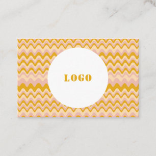 Personalised Boho Abstract Waves Business Card
