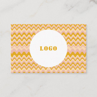 Personalised Boho Abstract Waves Business Card