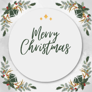 PERSONALISED BOHO CHIC ELEGANCE CHRISMAS GREETINGS HOLIDAY CARD