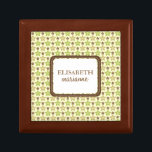 Personalised Boho Chic Keepsake Box<br><div class="desc">artwork by Shery K Designs and Babystar Designs
design by M. Hamilton</div>
