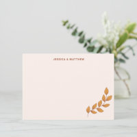 Personalised Boho Earthy Vine Custom Wedding Names