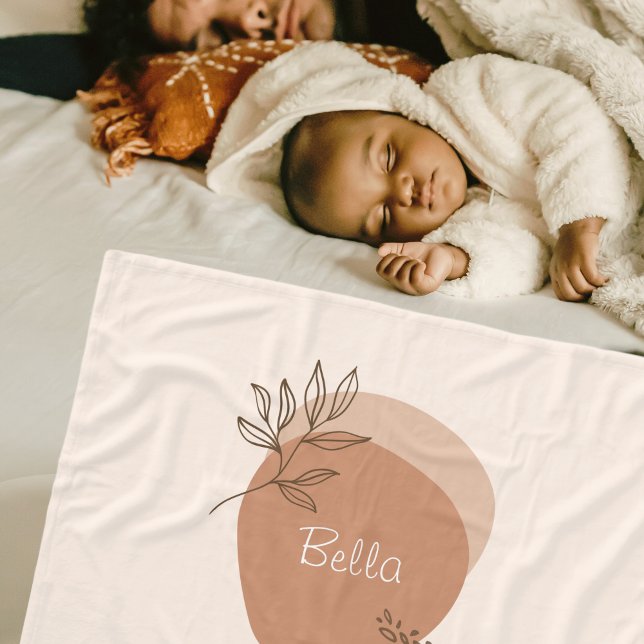 Personalised boho minimalist   fleece blanket (Creator Uploaded)