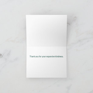 Personalised Boho Mountain Thank You Card