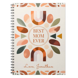 Personalised Boho Mum Notebook Journal Gift