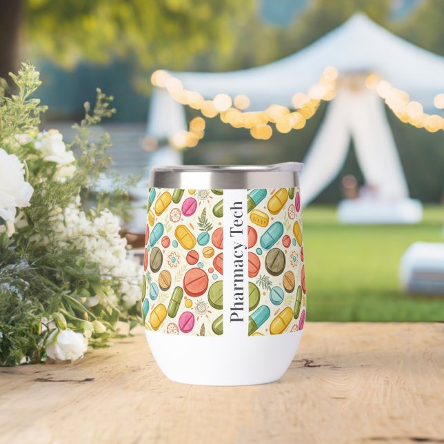 Personalised Boho Pharmacy Stemless (Wedding)