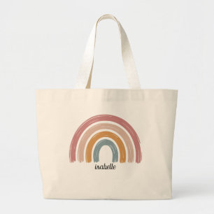 Personalised Boho Rainbow Tote Bag for Kids