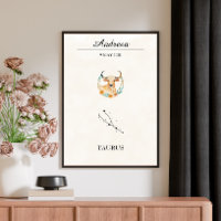 Personalised Boho Taurus Zodiac Constellation