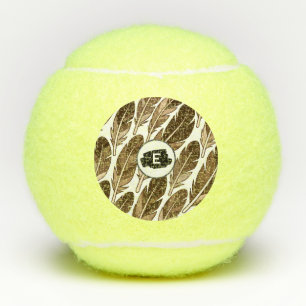 Personalised Boho Tennis Ball – Custom Monogram