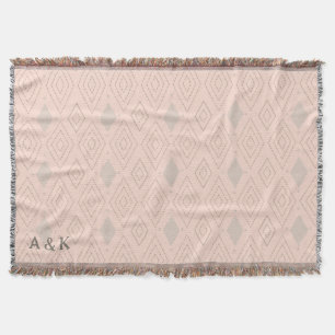 Personalised Boho Throw Blanket