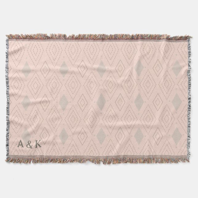 Personalised Boho Throw Blanket (Front)