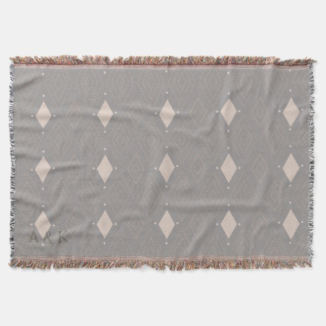 Personalised Boho Throw Blanket (Front)