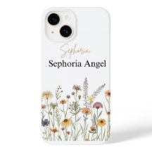 Personalised Boho Wildflower Phone Case Customname