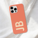 Personalised Bold Initial Monogram iPhone 15 Pro Max Case<br><div class="desc">Personalised Bold Initial Monogram iPhone Case</div>