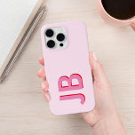 Personalised Bold Initial Monogram iPhone 15 Pro Max Case<br><div class="desc">Personalised Bold Initial Monogram iPhone Case</div>