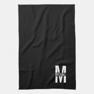 Personalised Bold Monogram and Name Towel