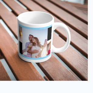 personalised bold vivid valentine`s day  Two-Tone coffee mug