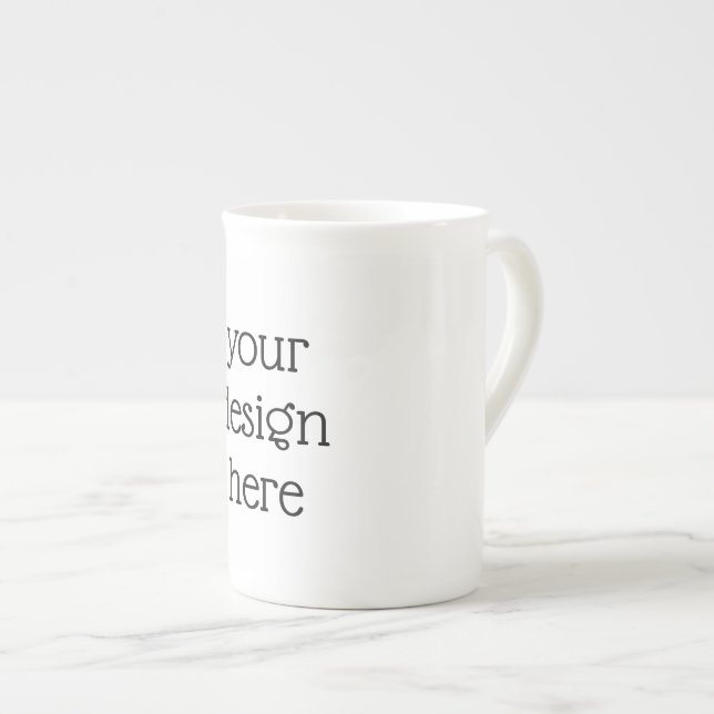 Personalised  bone china mug (Front Right)