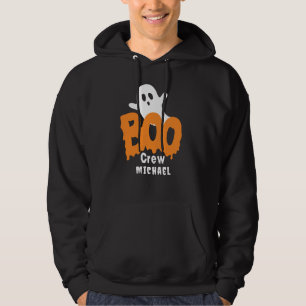 Personalised Boo Crew Halloween Party Hoodie