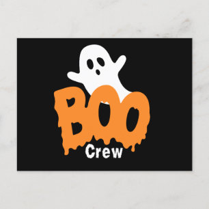 Personalised Boo Crew Halloween Postcard