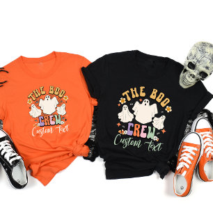 Personalised Boo Crew Matching Halloween Friend T-Shirt