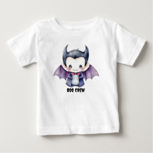 Personalised "Boo Crew" T-Shirt with Cute Dracula