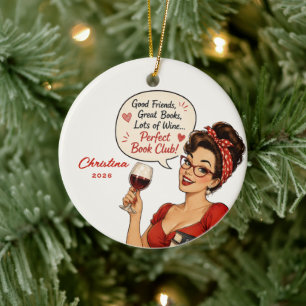 Personalised Book Club Ornament Gift