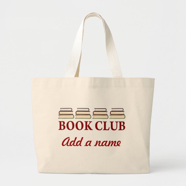 Personalised Book Club Tote Bag Gift (Front)