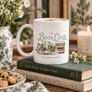 Personalised Book Club Watercolor Mug