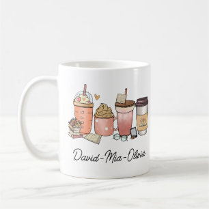 Personalised Book & Coffee Day Mug – Custom Name 