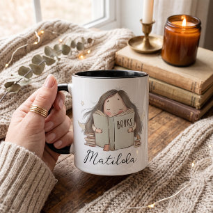 Personalised book lover mug