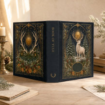 Personalised Book of Yule Deer 3 Ring Binder