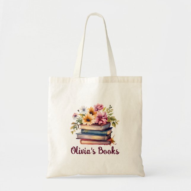 Personalised Book  Tote Bag (Front)