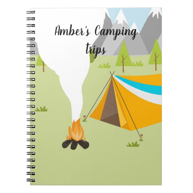 Personalised Book with a camping theme (Front)