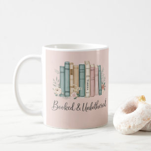 Personalised “Booked & Unbothered” Bookish Reader Coffee Mug