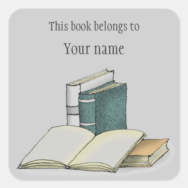 Personalised Bookplate Sticker (Front)