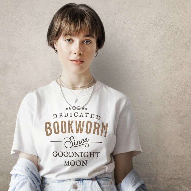 Personalised Bookworm Since T-Shirt (Creator Uploaded)