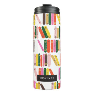 Personalised   Bookworm Thermal Tumbler